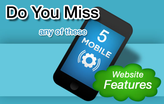 5 mobile website features