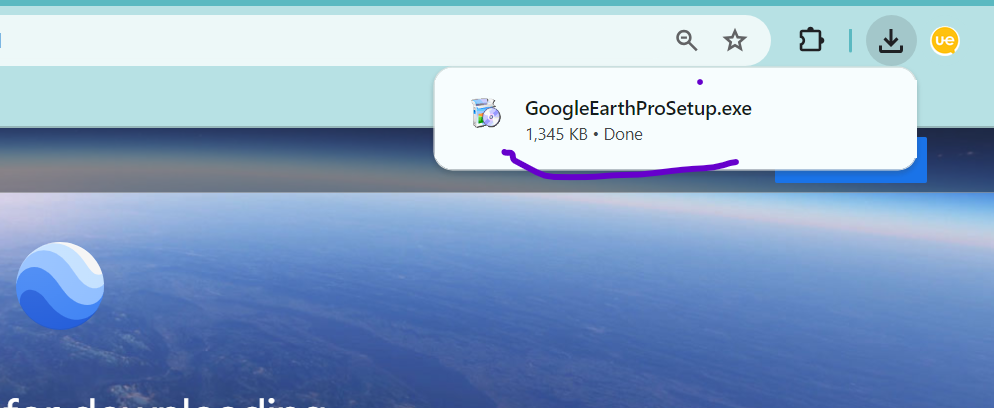 locate exe file for google earth pro