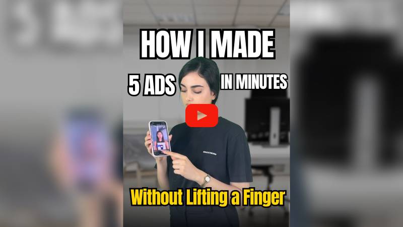 How I Made 5 Ads in Minutes Without Lifting a Finger