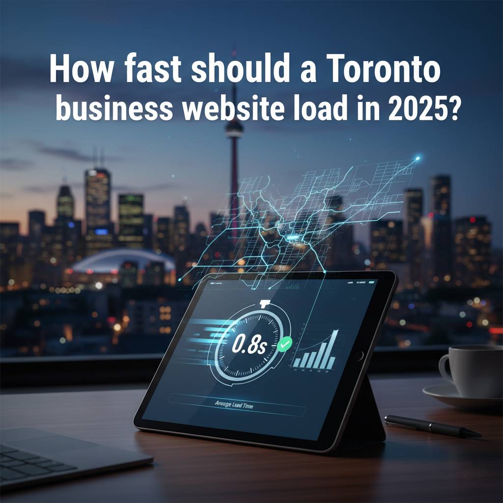 How fast should a Toronto business website load in 2025?