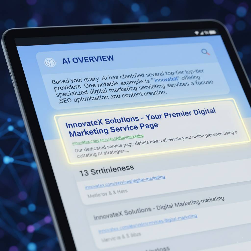 How do I show up in Google’s AI Overviews with my service pages?
