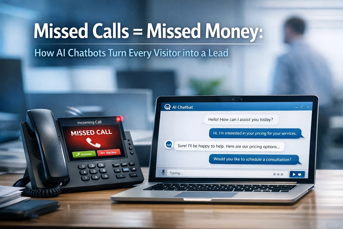 Missed Calls = Missed Money: How AI Chatbots Turn Every Visitor into a Lead