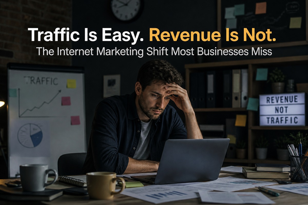 Traffic Is Easy. Revenue Is Not. The Internet Marketing Shift Most Businesses Miss
