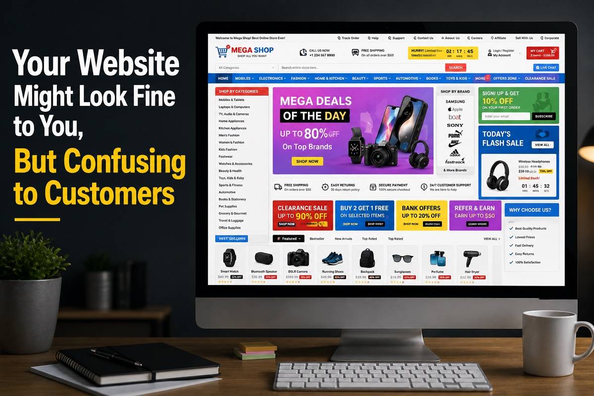 Your Website Might Look Fine to You, But Confusing to Customers